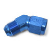 Russell AN Female/Male 45 Degree Swivel Coupler Fitting - Blue