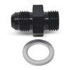 Russell AN Male to Metric Male Adapter Fitting - Black
