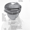 Icon FHR GM LS 3.898 Bore 4.000 Stroke -3.2cc Flat Forged Piston Kit IC9990CKTS.STD