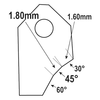 Goodson Valve Seat Cutter Blade 45 Degree FT-45051V1