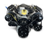 BluePrint Engines Pro Series LS 427CI 605HP Deluxe Dressed Crate Engine w/Black Pulley Kit PSLS4273CTFKB