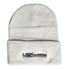 LSXceleration Beanie - White w/Black Logo