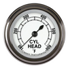 Classic Instruments Classic White 2 1/8" Cylinder Head Temp. Gauge CW197SLF (CW197SLF)