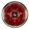 Classic Instruments V8 Red Steelie 2 1/8" Oil Pressure Gauge V8RS181SHC