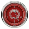 Classic Instruments V8 Red Steelie 2 1/8" Oil Pressure Gauge V8RS81SHC