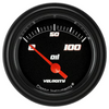 Classic Instruments Velocity Black Short Sweep 2 1/8" Oil Pressure Gauge VS81BBLF