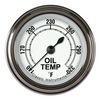 Classic Instruments White Full Sweep 2 1/8" Oil Temperature Gauge CW128SLF