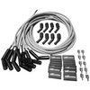LSXceleration 48" 45-Degree Cut-to-Fit Gray Spark Plug Wire Kit  - Ceramic Boot - LS