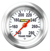 Racepak 2-1/8" Full Sweep Transmission Temp Gauge White w/ Flat Glass Lens RP127WAPF (RP127WAPF)