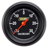 Racepak 2-1/8" Full Sweep Boost/Vacuum Gauge Black w/ Flat Glass Lens RP141BBPF