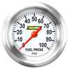 Racepak 2-1/8" Full Sweep Fuel Pressure Gauge White w/ Flat Glass Lens RP146WAPF
