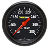 Racepak 2-5/8" Full Sweep Oil Temp Gauge Black w/ Flat Glass Lens RP328BBPF (RP328BBPF)