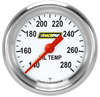 Racepak 2-5/8" Full Sweep Oil Temp Gauge White w/ Flat Glass Lens RP328WAPF (RP328WAPF)