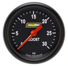 Racepak 2-5/8" Full Sweep Boost Gauge 30 PSI Black w/ Flat Glass Lens RP342BBPF