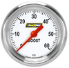 Racepak 2-5/8" Full Sweep Boost Gauge 60 PSI White w/ Flat Glass Lens RP343WAPF