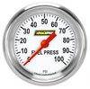 Racepak 2-5/8" Full Sweep Fuel Pressure Gauge White 100 PSI w/ Flat Glass Lens RP346WAPF