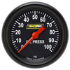Racepak 2-5/8" Full Sweep Oil Pressure Gauge Black 100 PSI w/ Flat Glass Lens RP381BBPF (RP381BBPF)