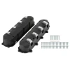 Holley Gen V LT Modern Top Valve Covers Black w/ Machined Accents 241-477