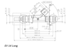 DeatschWerks 78 lb/hr EV14L USCAR Fuel Injectors 18U-01-0078-8