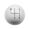 Hurst Shifter Knob 4-Speed 3/8"-16 Threads White 1630003