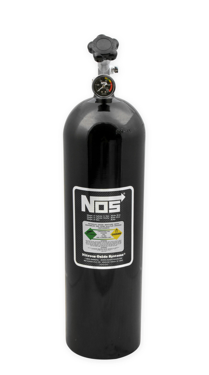 NOS 15 lb Nitrous Bottle w/Valve Black 14750B-ZR1NOS