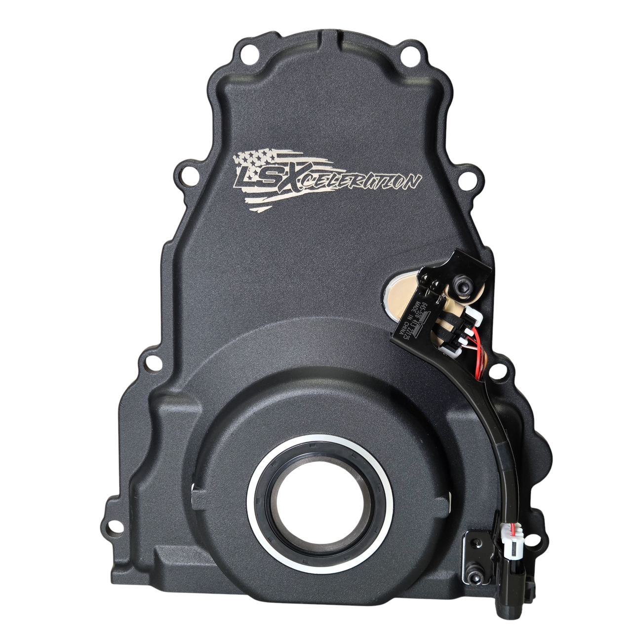 Timing Ls3 LSXceleration LS2/LS3 Black Timing Cover w/ Cam Sensor, Gasket & Seal ...