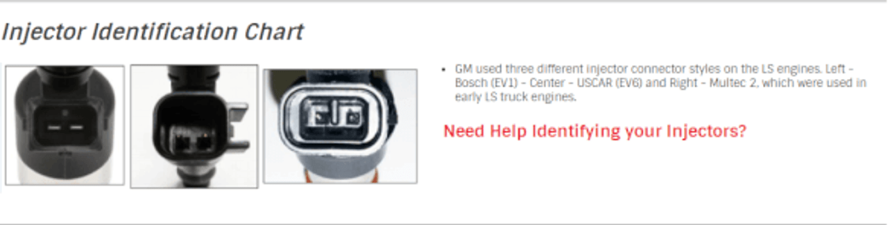 Gm Fuel Injector Identification Chart