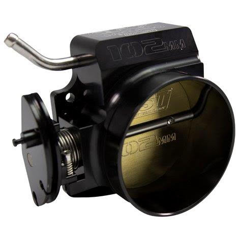 FAST 102mm Big Mouth Billet Throttle Body 54107 - W/ IAC & TPS, Black