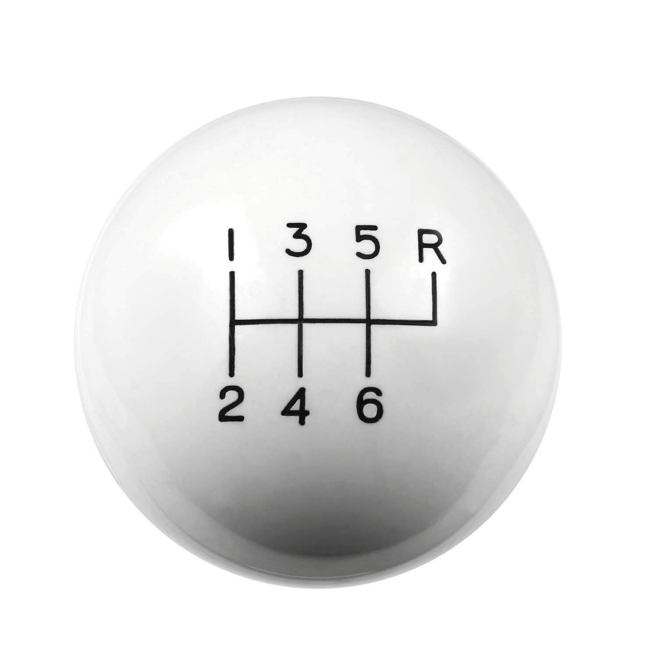 グッチー Hurst C5 Corvette White 6 Speed Shift Knob 9/16-18 Threads