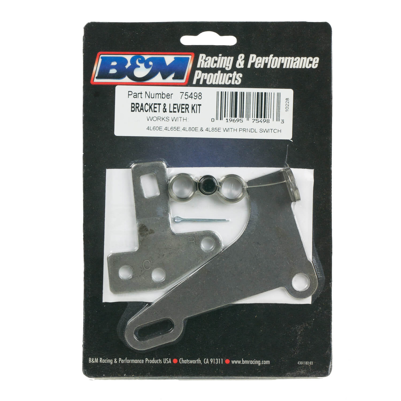 B&M PRNDL Cable Bracket & Shift Lever Kit GM 75498