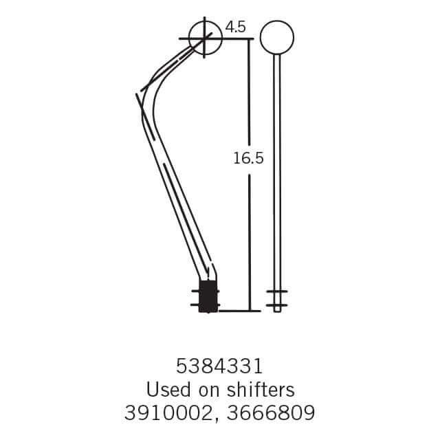 Hurst Competition/Plus Shifter Stick 16.5