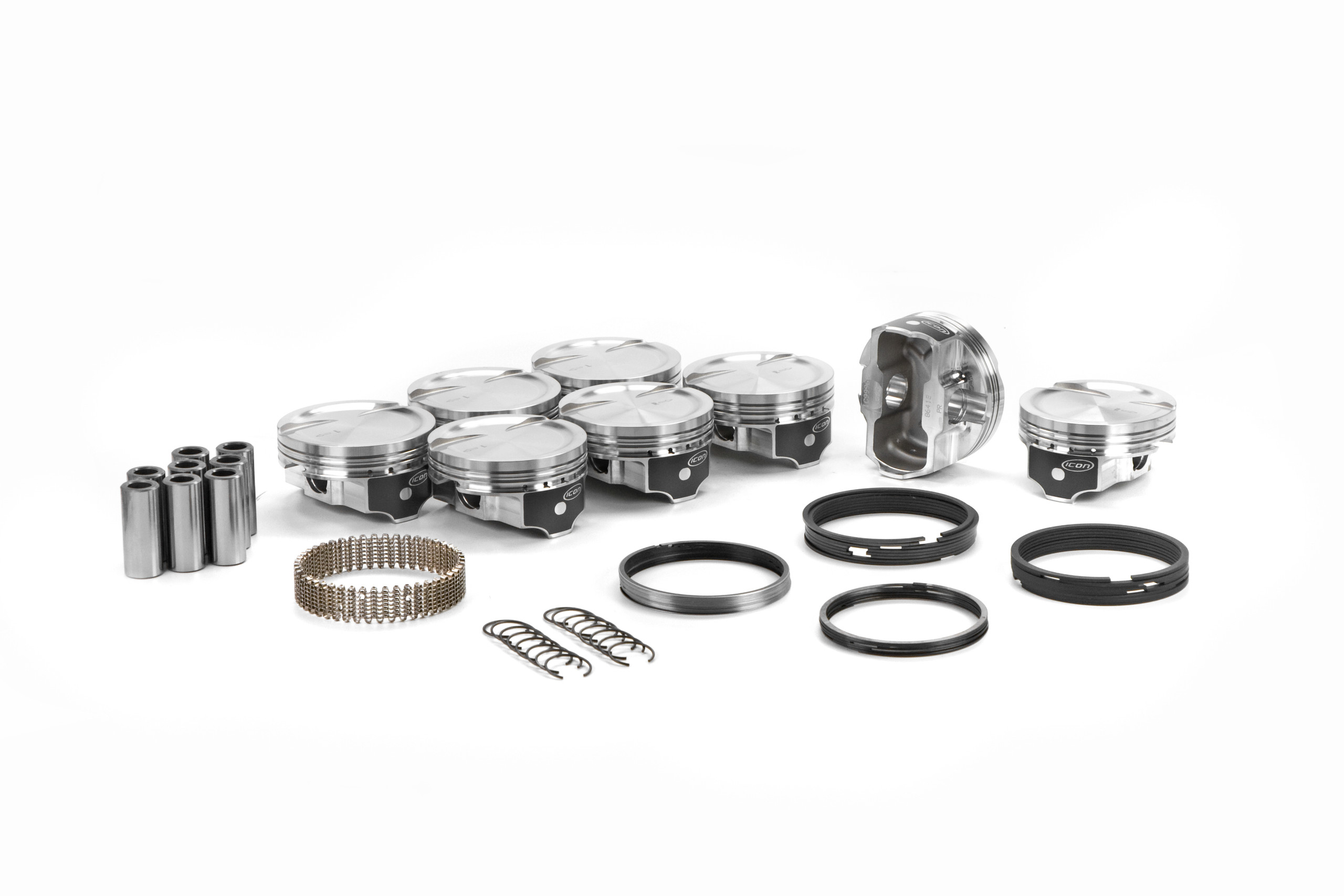 Icon FHR GM LS 4.065 Bore 4.000 Stroke 8cc Dish Piston Kit