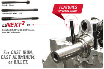 DART LS Next2 Gen III Aluminum Engine Block 31947221-WW1 - 9.450" Deck, 4.125" Bore, Fully Skirted