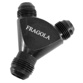 Fragola -10 AN to -8 AN Billet Y Fitting 900611-BL Fragola -10 AN to -8 AN Billet Y Fitting 900611-BL