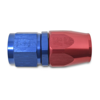 Russell Full Flow Straight Hose End - Red/Blue 