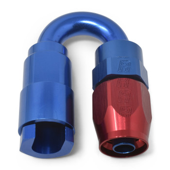 Russell EFI 3/8" To -6 AN Hose End Push-On Fitting 180 Degree - Red/Blue Russell EFI 3/8" To -6 AN Hose End Push-On Fitting 180 Degree - Red/Blue