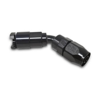 Russell EFI 5/16" To -6 AN Hose End Push-On Fitting Black - 45 Degree Russell EFI 5/16" To -6 AN Hose End Push-On Fitting Black - 45 Degree
