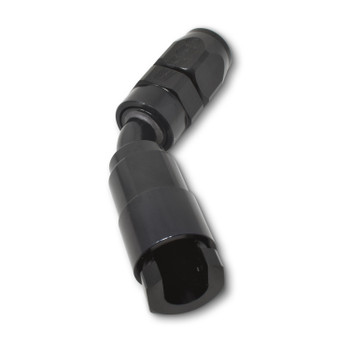 Russell EFI 5/16" To -6 AN Hose End Push-On Fitting Black - 45 Degree Russell EFI 5/16" To -6 AN Hose End Push-On Fitting Black - 45 Degree
