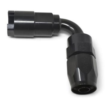 Russell EFI 5/16" To -6 AN Hose End Push-On Fitting Black - 90 Degree Russell EFI 5/16" To -6 AN Hose End Push-On Fitting Black - 90 Degree