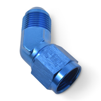 Russell AN Female/Male 45 Degree Swivel Coupler Fitting - Blue