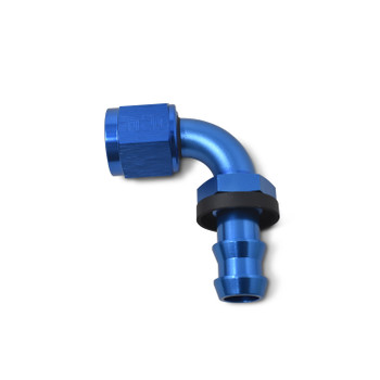 Russell Twist-Lok 90 Degree AN Hose End - Blue