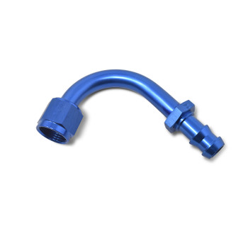 Russell Twist-Lok 120 Degree -6 AN Hose End 1" Radius - Blue Russell Twist-Lok 120 Degree -6 AN Hose End 1" Radius - Blue