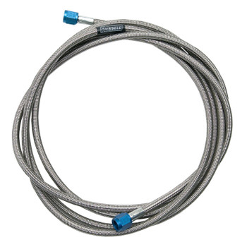 Russell -3 AN to 1/8" NPT Nitrous Hose Line Assembly - Blue