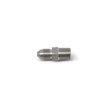 Russell AN Male Flare to NPT Male Adapter Fitting - Stainless Zinc Finish