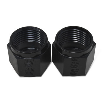 Russell AN Female to Line Tube Nut Adapter Fitting - Black