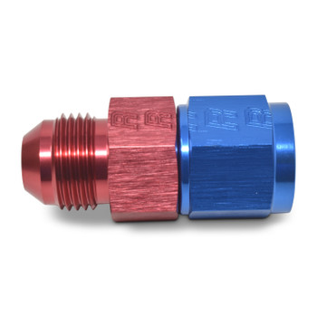 Russell AN Male to Female w/ 1/8" NPT Port Fuel Pressure Adapter Fitting - Red/Blue