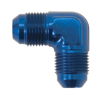 Russell -8 AN Male 90 Degree Adapter Fitting - Blue