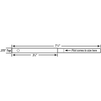 Goodson .375" Top Tapered Carbide Pilot Goodson .375" Top Tapered Carbide Pilot