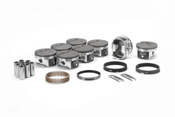 Icon Elite GM LS 4.030 Bore 3.622 Stroke Flat Top Forged Piston Kit IC528CAKTS.030