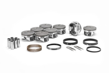 Icon Elite GM LS 4.030 Bore 4.000 Stroke Dish Forged Piston Kit IC533CAKTS.030